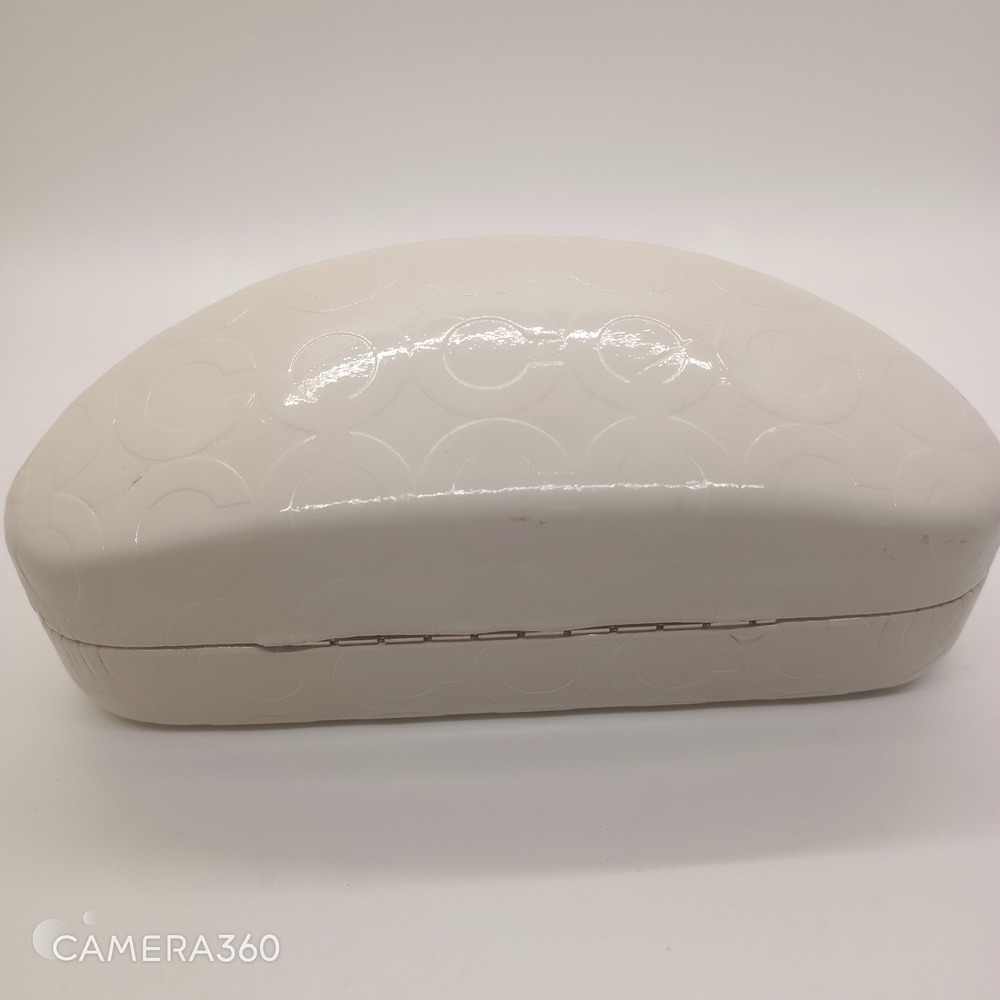 Coach Sunglasses Case Eyeglasses Holder White Designer Eyewear - Picture 3 of 3